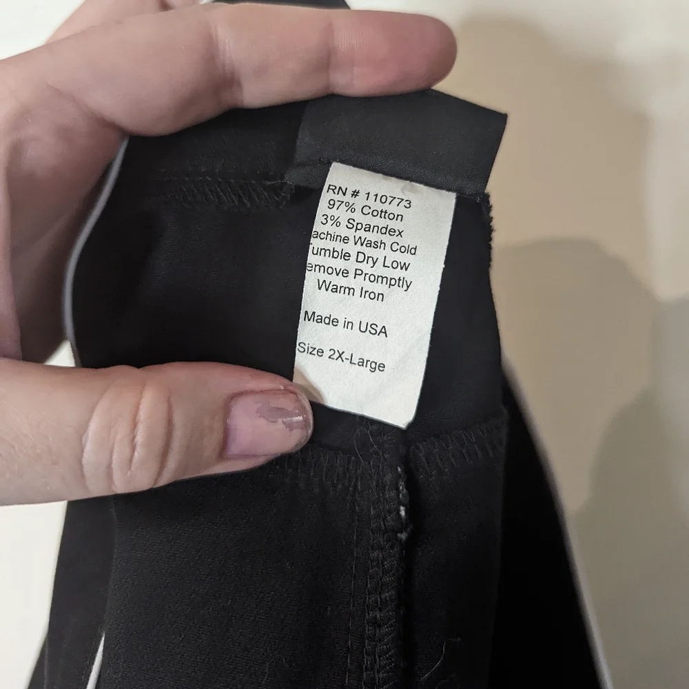 Lucky 13 Western Button Up Mini Skirt Black White pockets 2XL - Picture 12 of 12